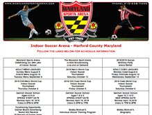 Tablet Screenshot of marylandsportsarena.com